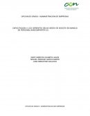 CAPACITACION A LOS GERENTES DELAS SEDES DE BOGOTA EN MANEJO DE PERSONAL BANCOMPARTIR S.A.