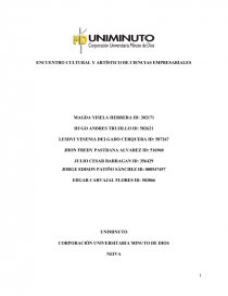 ENCUENTRO CULTURAL Y ARTÍSTICO DE CIENCIAS EMPRESARIALES. Página 1