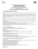 NORMAS GENERALALES DE CONVIVENCIA ESCOLAR