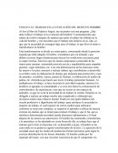 ENSAYO: EL TRABAJO EN LA EVOLUCIÓN DEL MONO EN HOMBRE