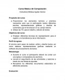 Diseño curricular Propósito del curso