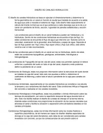 DISEÑO DE CANLAES HIDRAULICOS.. Página 1