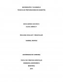 MICROSCOPIO Y SU MANEJO TECNICA DE PREPARACIONES DE MUESTRA