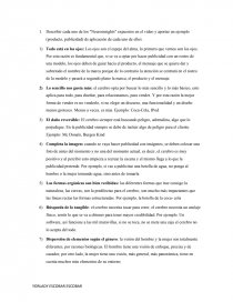 Describir cada uno de los Neuroinsights expuestos en el video y aportar un ejemplo (producto, publicidad) de aplicación de cada uno de ellos. Página 1