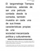 Comentario Tiempo modernos charles chaplin