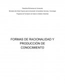FORMAS DE RACIONALIDAD Y PRODUCCIÓN DE CONOCIMIENTO