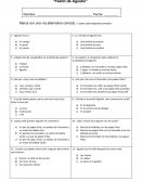 Evaluación de comprensión lectora: El festín de Agustín