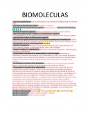 BIOMOLECULAS ¿Que es una biomolécula?