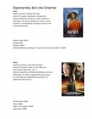 Exponentes del cine oriental