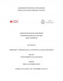 ENSEÑANZA Y APRENDIZAJE DE LA HISTORIA EN LA EDUCACIÓN BÁSICA