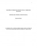 SISTEMAS DE CONTROL CONSTITUCIONAL ENSAYO FINAL