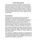 Aceros bajo carbono. Características y propiedades mecánicas