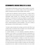 DETERMINANTES SOCIOCULTURALES DE LA SALUD