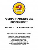 COMPORTAMIENTO DEL CONSUMIDOR PROYECTO DE INVESTIGACIÓN