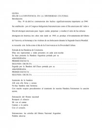 GLOSA DÍA DE LA CONVIVENCIA EN LA DIVERSIDAD CULTURAL. Página 1