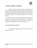 ESTUDIO ECONÓMICO – FINANCIERO