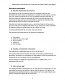 Descripción merceológica