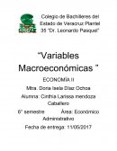 Economía“Variables Macroeconómicas ”