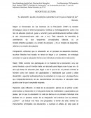 REPORTE DE LECTURA “La educación ayuda a la persona a aprender a ser lo que es capaz de ser”