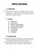 Informe de lab. Microscopía