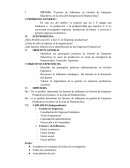 Factores de influencia en gestión de empresas educativas, en la zona de emergencia de Huancavelica