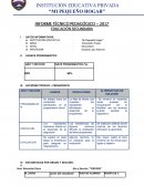 INFORME TÉCNICO PEDAGÓGICO – 2017 EDUCACIÓN SECUNDARIA