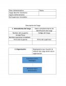 Descripcion de cargo Secretaria Administrativa