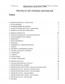 Memoria descriptiva de una vivienda