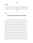 ¿Existe una relación entre las decisiones que tomó el personaje principal de la obra teatral “Fausto” y el tiempo desaprovechado en el trascurso de su vida?