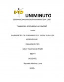 HABILIDADES DE PENSAMIENTO Y ESTRATEGIAS DE APRENDIZAJE