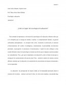 ¿Cuál es el papel de la psicología en la educación?