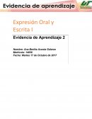 Expresión Oral y Escrita I