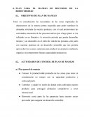 Plan de manejo PLAN PARA EL MANEJO DE RECURSOS DE LA BIODIVERSIDAD