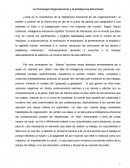 La Psicología Organizacional y la Inteligencia Emocional.