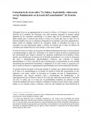 Comentario de texto sobre “La balsa y la pirámide: Por Camilo Camhaji García