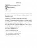 INFORME FUNCIONAMIENTO PLANTA DE TRATAMIENTO DE AGUA