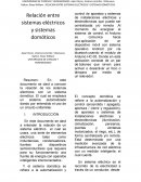 Relación entre sistemas eléctricos y sistemas domóticos