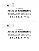 Actas de nacimiento