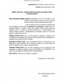 Escrito de apercibimiento