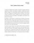 Ética y política (Ensayo final)