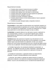 Ejemplo de requerimientos funcionales y no funcionales para un sistema. Página 1