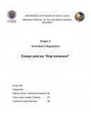 Actividad Integradora Ensayo película “Rojo Amanecer”