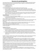 Psicolinguistica Resumen de psicolingüística