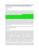 EL REGRESO DE LA POLÍTICA FISCAL: ¿PUEDEN LOS NUEVOS DESARROLLOS EN EL NUEVO CONSENSO ECONÓMICO RECONCILIARSE CON LA OPINIÓN DE POST-KEYNESIANA?