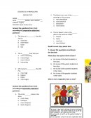 Comparative and Superlative adjectives ENGLISH TEST