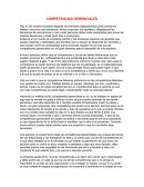 Las competencias gerenciales