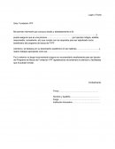 Carta de Recomendacion