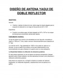 DISEÑO DE ANTENA YAGUI DE DOBLE REFLECTOR