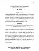 EL CONFORMISMO COMO SINÓNIMO DE MEDIOCRIDAD Y CONTRARIO