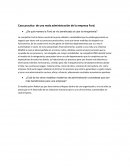 Caso practico de una mala administración de la empresa Ford.